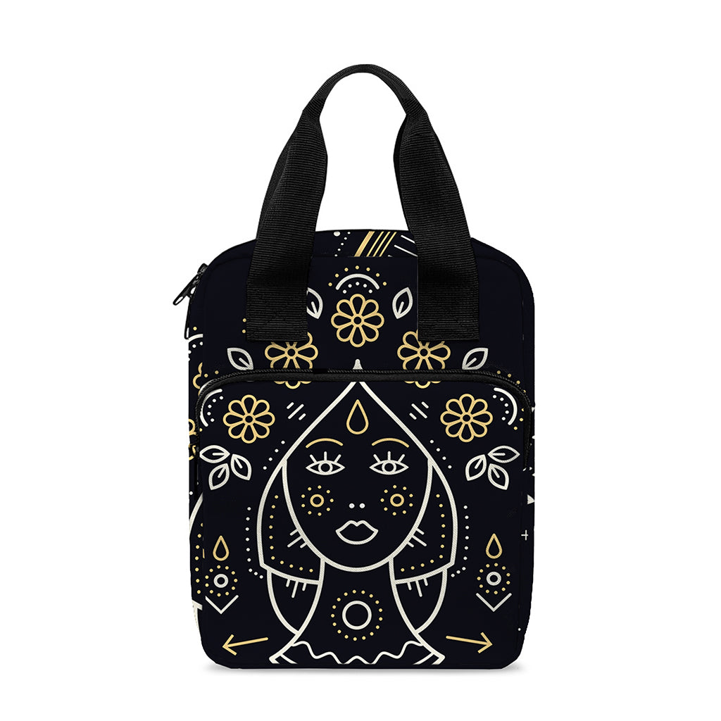 Vintage Virgo Zodiac Sign Print Bible Tote Bag