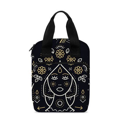 Vintage Virgo Zodiac Sign Print Bible Tote Bag