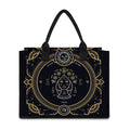 Vintage Virgo Zodiac Sign Print Canvas Tote Bag