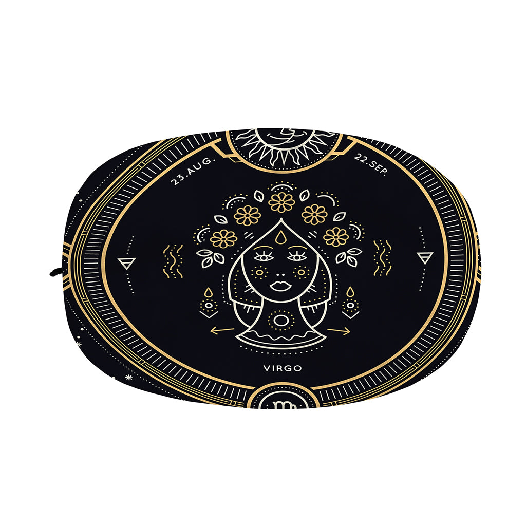 Vintage Virgo Zodiac Sign Print Car Side Mirror Covers