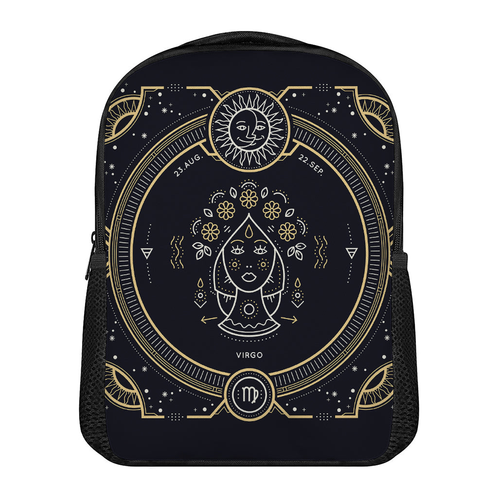 Vintage Virgo Zodiac Sign Print Casual Backpack