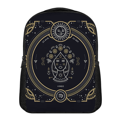 Vintage Virgo Zodiac Sign Print Casual Backpack