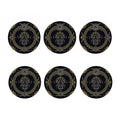 Vintage Virgo Zodiac Sign Print Coaster Set