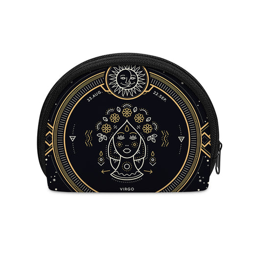 Vintage Virgo Zodiac Sign Print Coin Purse