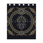 Vintage Virgo Zodiac Sign Print Curtain