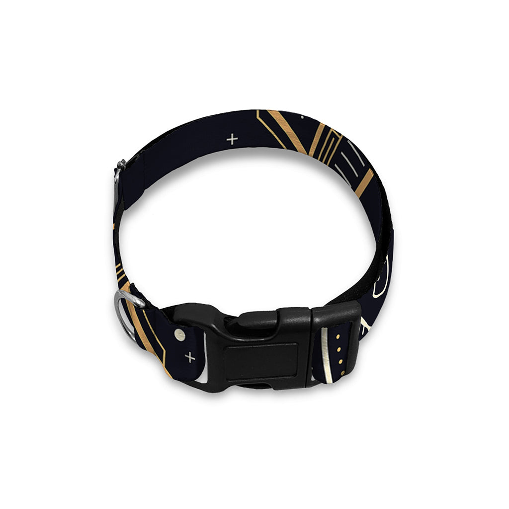 Vintage Virgo Zodiac Sign Print Dog Collar
