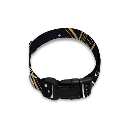 Vintage Virgo Zodiac Sign Print Dog Collar