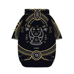 Vintage Virgo Zodiac Sign Print Dog Zip Up Hoodie