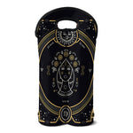 Vintage Virgo Zodiac Sign Print Double Neoprene Wine Tote