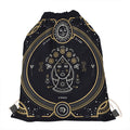 Vintage Virgo Zodiac Sign Print Drawstring Bag