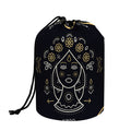Vintage Virgo Zodiac Sign Print Drawstring Makeup Bag