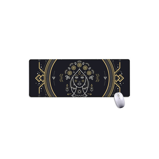 Vintage Virgo Zodiac Sign Print Extended Mouse Pad