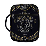 Vintage Virgo Zodiac Sign Print Front Pocket Bible Bag