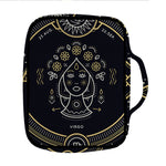 Vintage Virgo Zodiac Sign Print Front Pocket Bible Bag