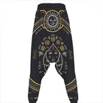 Vintage Virgo Zodiac Sign Print Hammer Pants