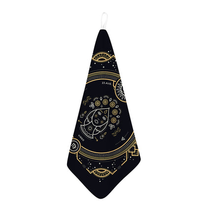 Vintage Virgo Zodiac Sign Print Hand Towel