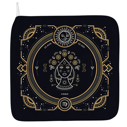 Vintage Virgo Zodiac Sign Print Hand Towel