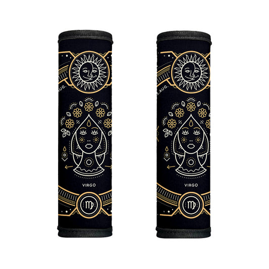 Vintage Virgo Zodiac Sign Print Handle Covers