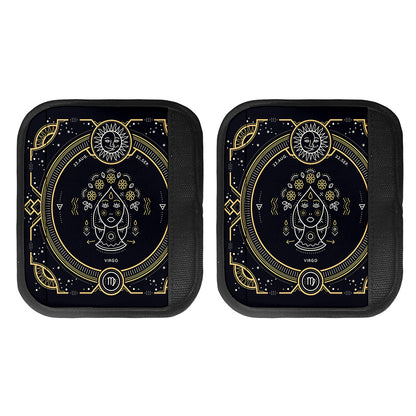 Vintage Virgo Zodiac Sign Print Handle Covers