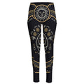 Vintage Virgo Zodiac Sign Print High-Waisted Pocket Leggings