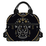 Vintage Virgo Zodiac Sign Print Insulated Lunch Bag