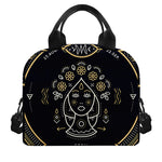 Vintage Virgo Zodiac Sign Print Insulated Lunch Bag