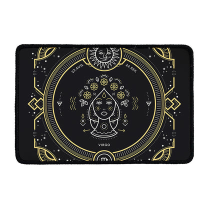 Vintage Virgo Zodiac Sign Print Kitchen Mat