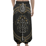 Vintage Virgo Zodiac Sign Print Lantern Pants