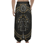 Vintage Virgo Zodiac Sign Print Lantern Pants