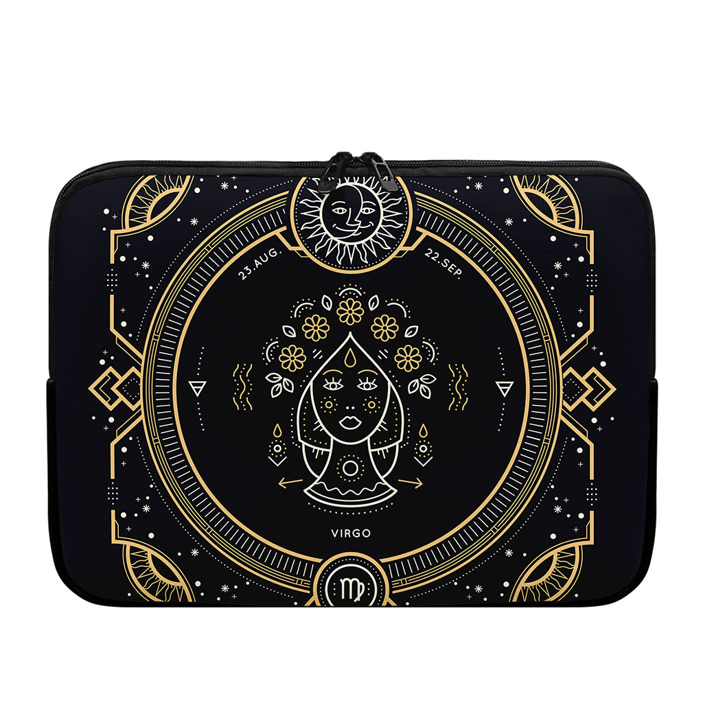Vintage Virgo Zodiac Sign Print Laptop Sleeve