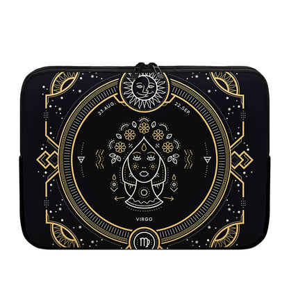 Vintage Virgo Zodiac Sign Print Laptop Sleeve