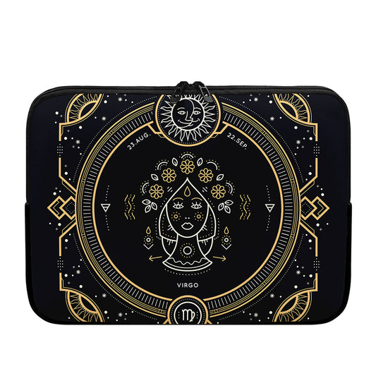 Vintage Virgo Zodiac Sign Print Laptop Sleeve
