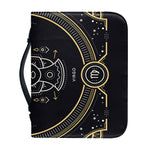 Vintage Virgo Zodiac Sign Print Leather Bible Cover