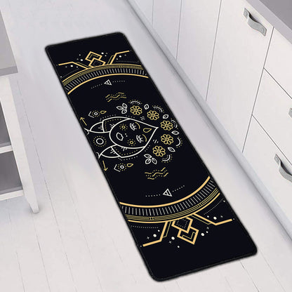 Vintage Virgo Zodiac Sign Print Long Kitchen Mat