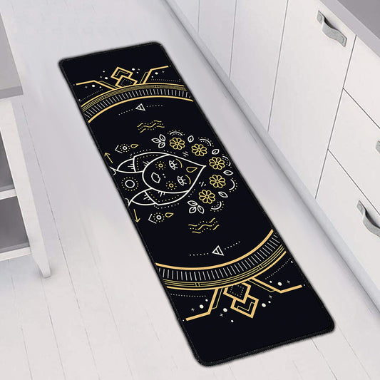 Vintage Virgo Zodiac Sign Print Long Kitchen Mat