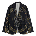Vintage Virgo Zodiac Sign Print Men's Blazer