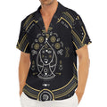 Vintage Virgo Zodiac Sign Print Men's Deep V-Neck Shirt