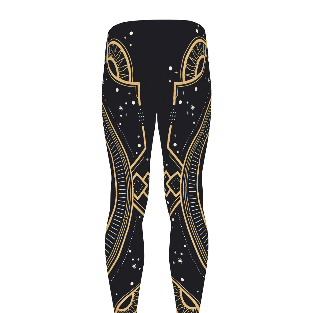 Vintage Virgo Zodiac Sign Print Men's leggings