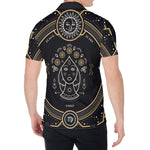 Vintage Virgo Zodiac Sign Print Men's Shirt