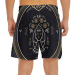 Vintage Virgo Zodiac Sign Print Men's Split Running Shorts