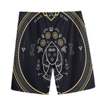Vintage Virgo Zodiac Sign Print Men's Sports Shorts