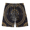 Vintage Virgo Zodiac Sign Print Men's Swim Trunks