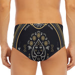 Vintage Virgo Zodiac Sign Print Men's Triangle Swim Briefs