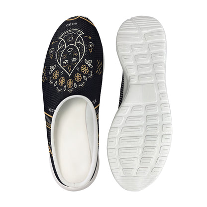 Vintage Virgo Zodiac Sign Print Mesh Casual Shoes