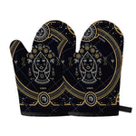 Vintage Virgo Zodiac Sign Print Oven Mitts