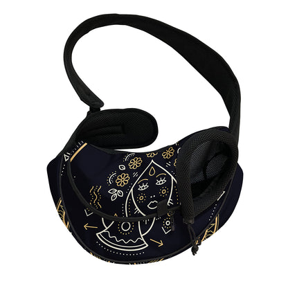 Vintage Virgo Zodiac Sign Print Pet Sling Carrier