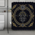 Vintage Virgo Zodiac Sign Print Polyester Shower Curtain