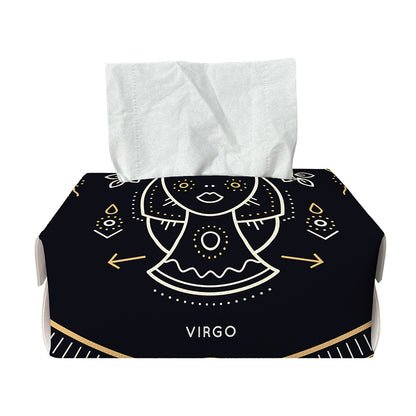 Vintage Virgo Zodiac Sign Print Rectangle Tissue Box Cover