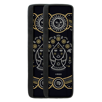 Vintage Virgo Zodiac Sign Print Refrigerator Handle Covers
