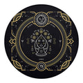 Vintage Virgo Zodiac Sign Print Round Blanket